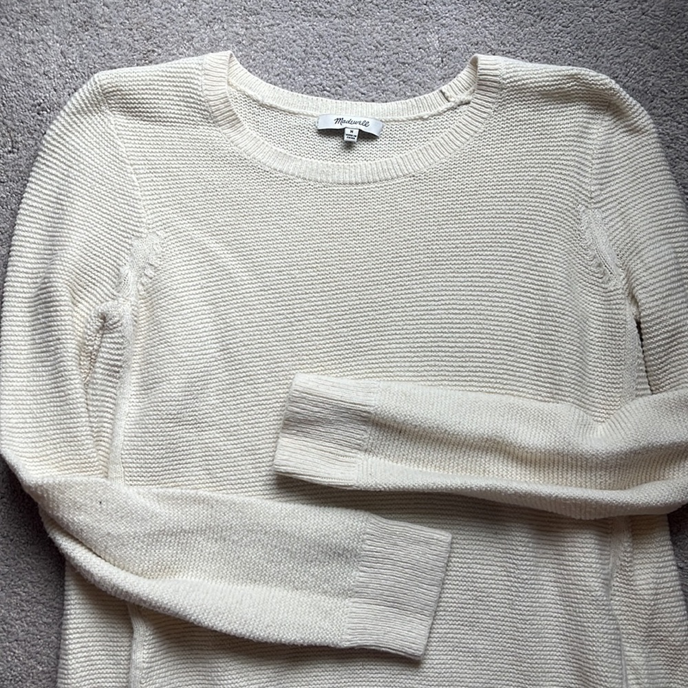 Madewell Sweater Cream/Offwhite, Medium